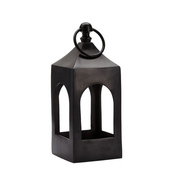Pottery Barn Caleb Handcrafted Metal Outdoor Lantern Mini 15" - Picture 1 of 12